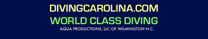 DIVINGCAROLINA.COM   
WORLD CLASS DIVING
     AQUA PRODUCTIONS, LLC OF WILMINGTON N.C. 